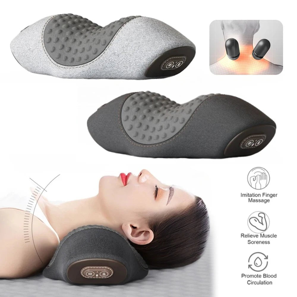 Electric Neck Massager Pillow Cervical Stretcher Heating Vibration Massage Back Traction Orthopedic Sleeping Pillows Support - FitHealthHavenFitHealthHavenFitHealthHaven14:29Heat-MassageHeat-MassageElectric Neck Massager Pillow Cervical Stretcher Heating Vibration Massage Back Traction Orthopedic Sleeping Pillows Support