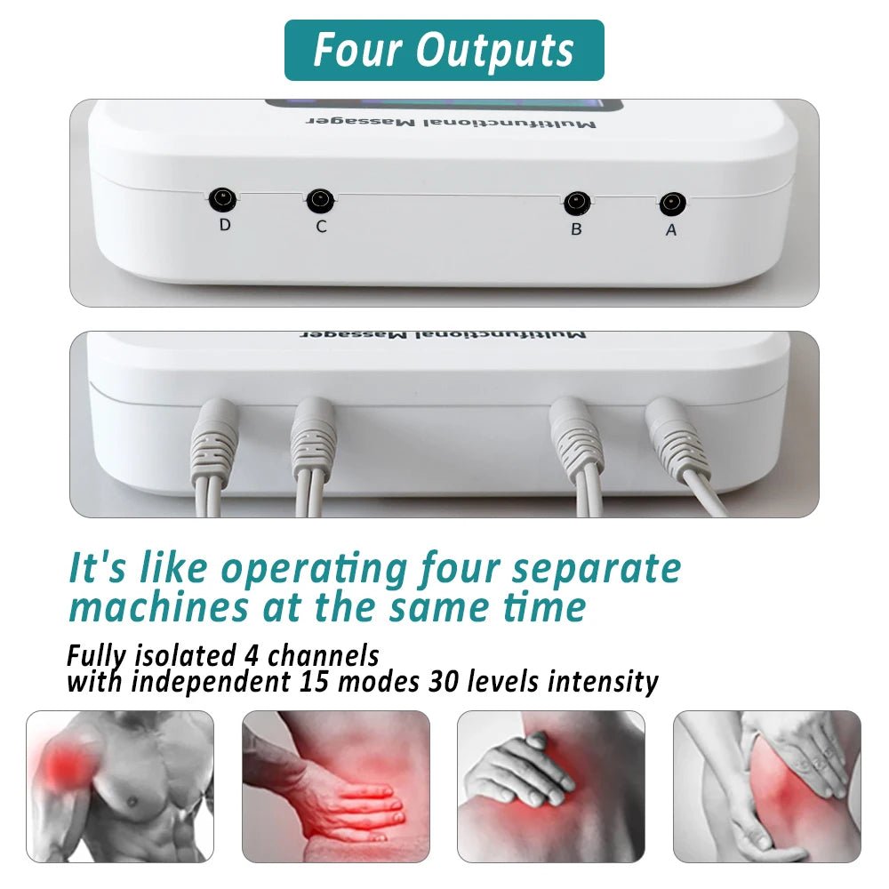 EMS Electric Muscle Stimulator Tens Unit Electrostimulator Pulse Physiotherapy Massager Rechargeable Health Care Relax Device - FitHealthHavenFitHealthHavenFitHealthHaven14:201441572R-406-WBR-406-WBEMS Electric Muscle Stimulator Tens Unit Electrostimulator Pulse Physiotherapy Massager Rechargeable Health Care Relax Device