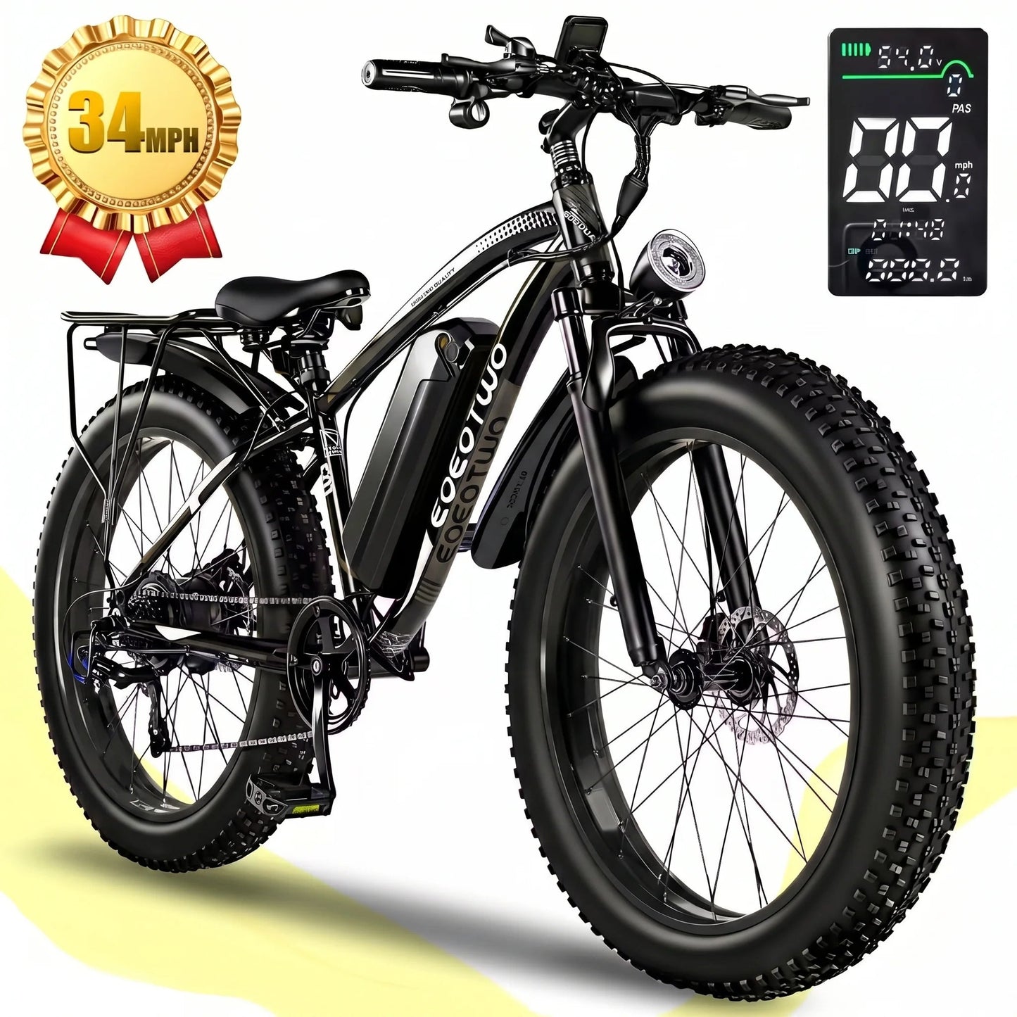 EOEOTWO 1500W Fat Tire Electric Bike for Adults 26"x4.0 All Terrain Ebike 34MPH Fast Mountain E-Bike 48V Long Range Snow Beach Bicycle - FitHealthHavenFitHealthHavenFitHealthHaven14:193black;200007763:201336106blackUnited StatesEOEOTWO 1500W Fat Tire Electric Bike for Adults 26"x4.0 All Terrain Ebike 34MPH Fast Mountain E-Bike 48V Long Range Snow Beach Bicycle
