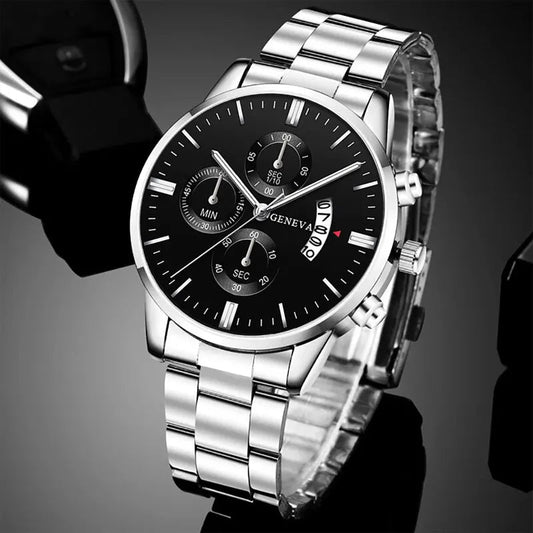 Fashion Mens Watches Luxury Silver Stainless Steel Quartz Wrist Watch Man Business Watch for Men Calendar Clock Reloj Hombre - FitHealthHavenFitHealthHavenFitHealthHaven14:201447303Black GoldBlack GoldFashion Mens Watches Luxury Silver Stainless Steel Quartz Wrist Watch Man Business Watch for Men Calendar Clock Reloj Hombre