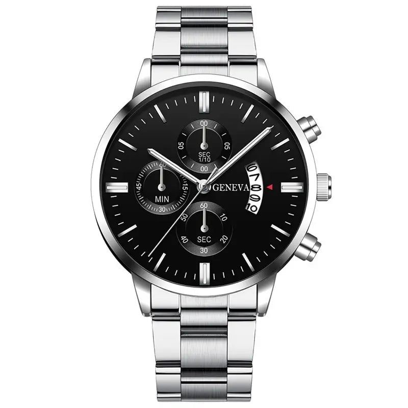 Fashion Mens Watches Luxury Silver Stainless Steel Quartz Wrist Watch Man Business Watch for Men Calendar Clock Reloj Hombre - FitHealthHavenFitHealthHavenFitHealthHaven14:201447598Silver BlackSilver BlackFashion Mens Watches Luxury Silver Stainless Steel Quartz Wrist Watch Man Business Watch for Men Calendar Clock Reloj Hombre