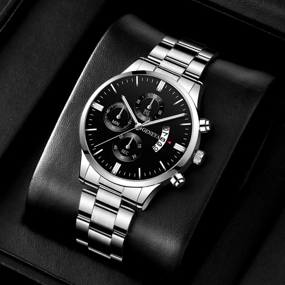 Fashion Mens Watches Luxury Silver Stainless Steel Quartz Wrist Watch Man Business Watch for Men Calendar Clock Reloj Hombre - FitHealthHavenFitHealthHavenFitHealthHaven14:201447303Black GoldBlack GoldFashion Mens Watches Luxury Silver Stainless Steel Quartz Wrist Watch Man Business Watch for Men Calendar Clock Reloj Hombre