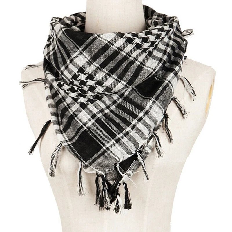 Fashion Military Fashion Lightweight Army Plaid Scarf Unisex Tactical Arab Scarf To Keep Warm - FitHealthHavenFitHealthHavenFitHealthHaven14:366black whiteblack whiteFashion Military Fashion Lightweight Army Plaid Scarf Unisex Tactical Arab Scarf To Keep Warm