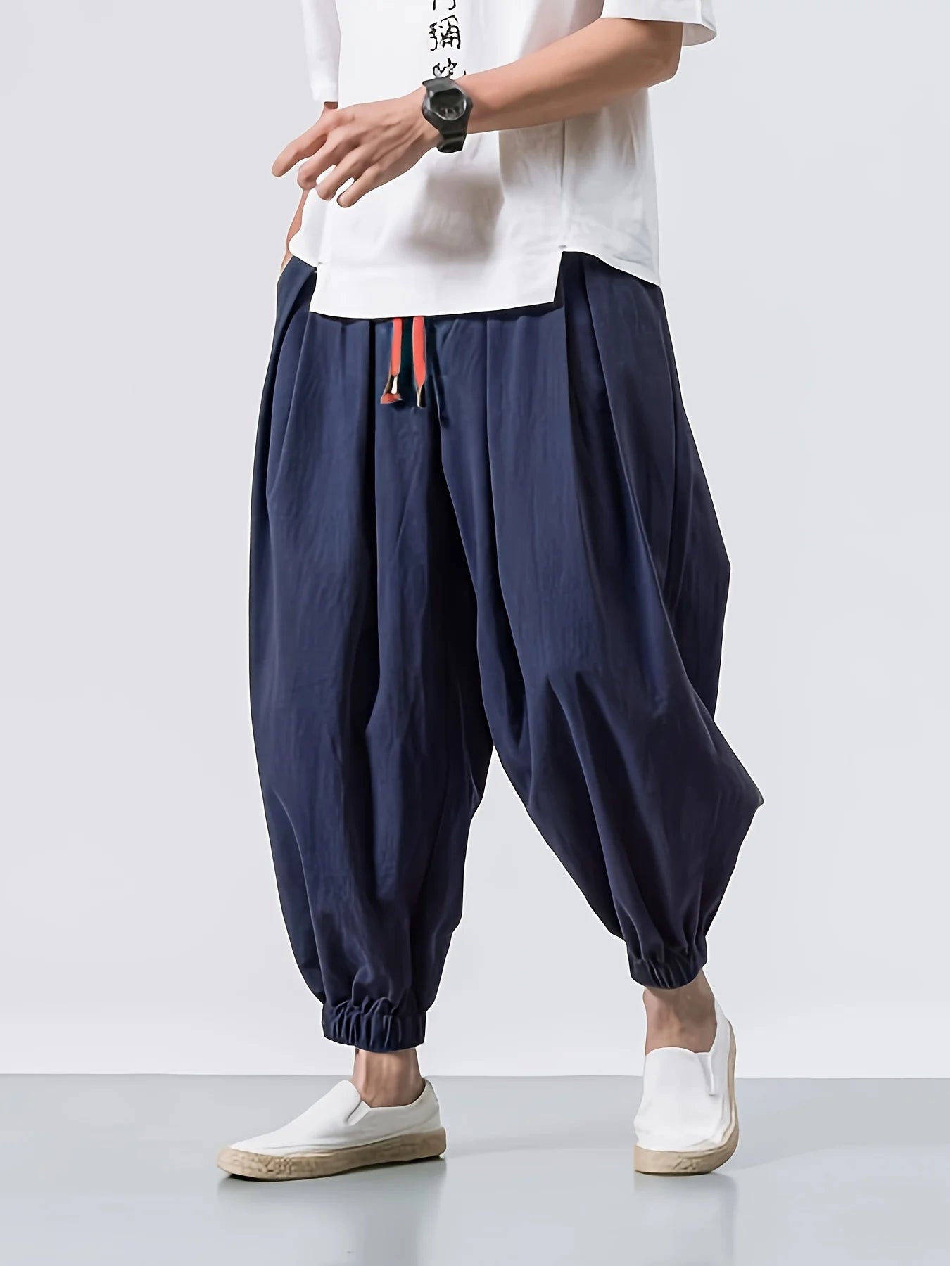 FGKKS Spring Men Loose Harem Pants Chinese Linen Overweight Sweatpants High Quality Casual Brand Oversize Trousers Male - FitHealthHavenFitHealthHavenFitHealthHaven14:200006157Navy;5:361385Asian Size LNavyAsian Size LFGKKS Spring Men Loose Harem Pants Chinese Linen Overweight Sweatpants High Quality Casual Brand Oversize Trousers Male