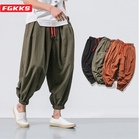FGKKS Spring Men Loose Harem Pants Chinese Linen Overweight Sweatpants High Quality Casual Brand Oversize Trousers Male - FitHealthHavenFitHealthHavenFitHealthHaven14:200006157Navy;5:361385Asian Size LNavyAsian Size LFGKKS Spring Men Loose Harem Pants Chinese Linen Overweight Sweatpants High Quality Casual Brand Oversize Trousers Male