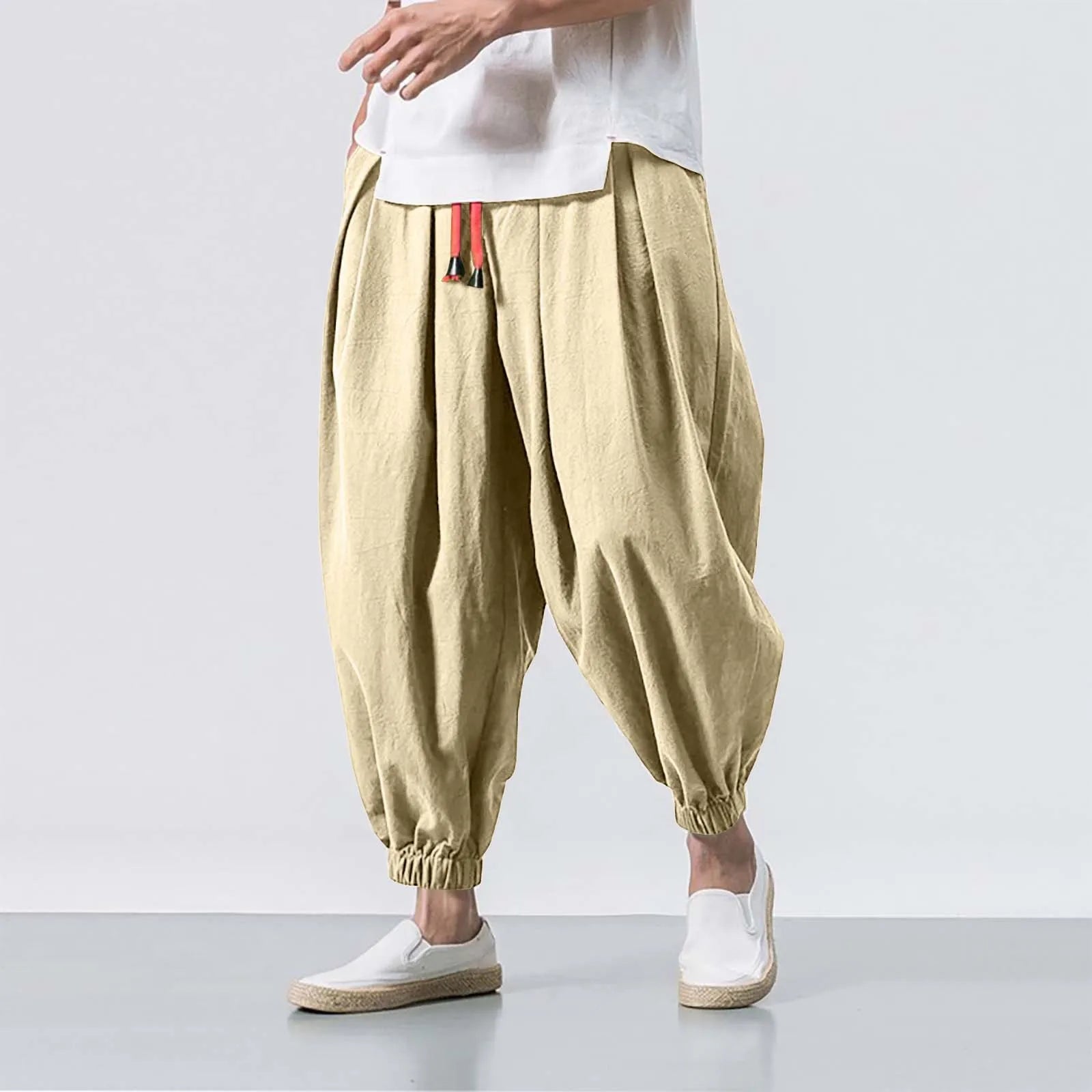 FGKKS Spring Men Loose Harem Pants Chinese Linen Overweight Sweatpants High Quality Casual Brand Oversize Trousers Male - FitHealthHavenFitHealthHavenFitHealthHaven14:200001438Khaki;5:361385Asian Size LKhakiAsian Size LFGKKS Spring Men Loose Harem Pants Chinese Linen Overweight Sweatpants High Quality Casual Brand Oversize Trousers Male