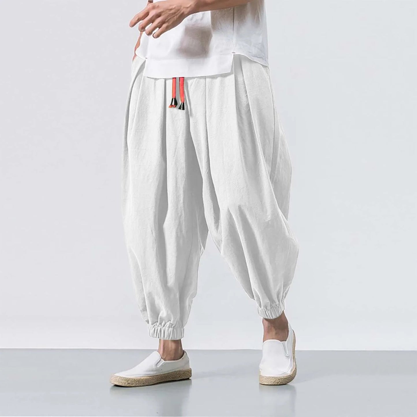 FGKKS Spring Men Loose Harem Pants Chinese Linen Overweight Sweatpants High Quality Casual Brand Oversize Trousers Male - FitHealthHavenFitHealthHavenFitHealthHaven14:29White;5:361385Asian Size LWhiteAsian Size LFGKKS Spring Men Loose Harem Pants Chinese Linen Overweight Sweatpants High Quality Casual Brand Oversize Trousers Male