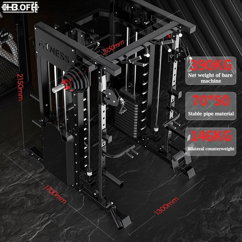 Fitness Center Commercial Smith Machine Comprehensive Multifunctional Fitness Stand strength Training Gantry - FitHealthHavenFitHealthHavenFitHealthHaven14:193blackFitness Center Commercial Smith Machine Comprehensive Multifunctional Fitness Stand strength Training Gantry