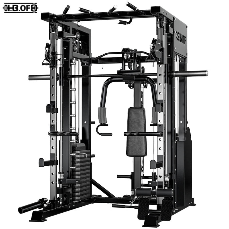 Fitness Center Commercial Smith Machine Comprehensive Multifunctional Fitness Stand strength Training Gantry - FitHealthHavenFitHealthHavenFitHealthHaven14:193blackFitness Center Commercial Smith Machine Comprehensive Multifunctional Fitness Stand strength Training Gantry