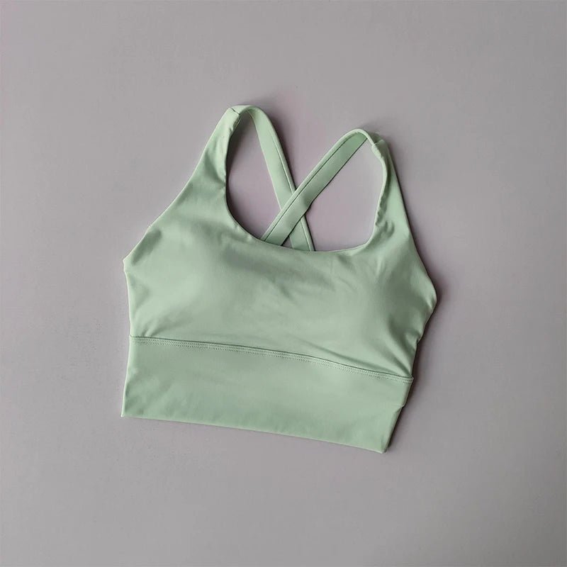 Fixed Pad Sports Bra Underwear High-strength Professional Shockproof Running Bra Gym Push Up Lingerie Yoga Fitness Bra - FitHealthHavenFitHealthHavenFitHealthHaven14:175Green;5:361386GreenMFixed Pad Sports Bra Underwear High-strength Professional Shockproof Running Bra Gym Push Up Lingerie Yoga Fitness Bra