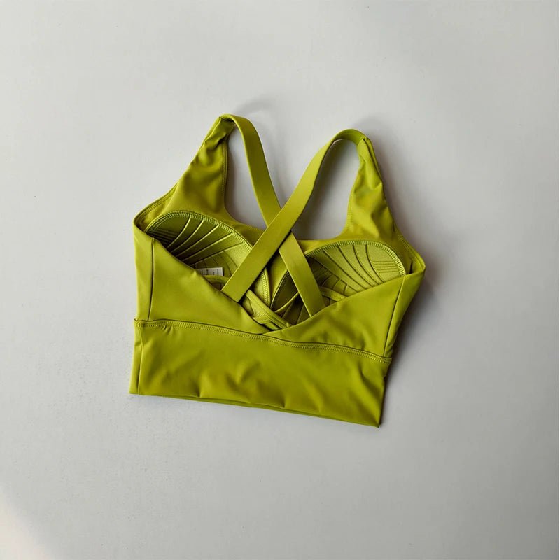 Fixed Pad Sports Bra Underwear High-strength Professional Shockproof Running Bra Gym Push Up Lingerie Yoga Fitness Bra - FitHealthHavenFitHealthHavenFitHealthHaven14:11859821966Olive Green;5:100014065Olive GreenXLFixed Pad Sports Bra Underwear High-strength Professional Shockproof Running Bra Gym Push Up Lingerie Yoga Fitness Bra