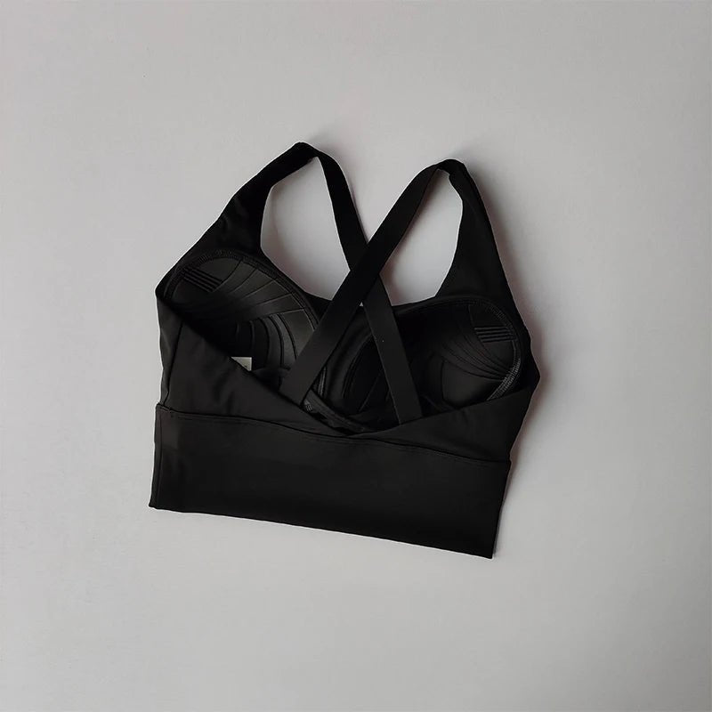 Fixed Pad Sports Bra Underwear High-strength Professional Shockproof Running Bra Gym Push Up Lingerie Yoga Fitness Bra - FitHealthHavenFitHealthHavenFitHealthHaven14:193Black;5:361386BlackMFixed Pad Sports Bra Underwear High-strength Professional Shockproof Running Bra Gym Push Up Lingerie Yoga Fitness Bra