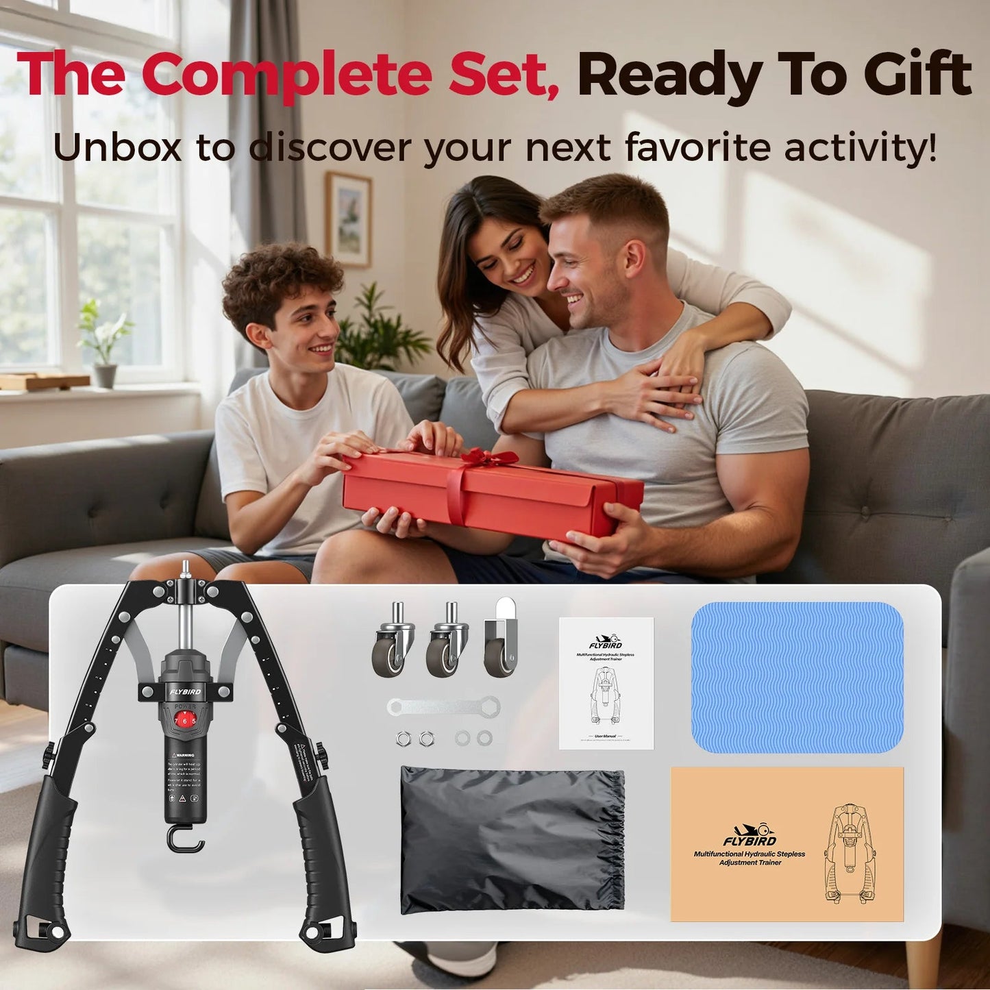 FLYBIRD 3-in-1 Twister Arm Trainer with Ab Roller Wheel, Adjustable 22-440lbs Hydraulic Power Chest, Shoulders, Forearm, Triceps - FitHealthHavenFitHealthHavenFitHealthHaven14:200003699Black;200007763:201336106BlackUnited StatesFLYBIRD 3-in-1 Twister Arm Trainer with Ab Roller Wheel, Adjustable 22-440lbs Hydraulic Power Chest, Shoulders, Forearm, Triceps