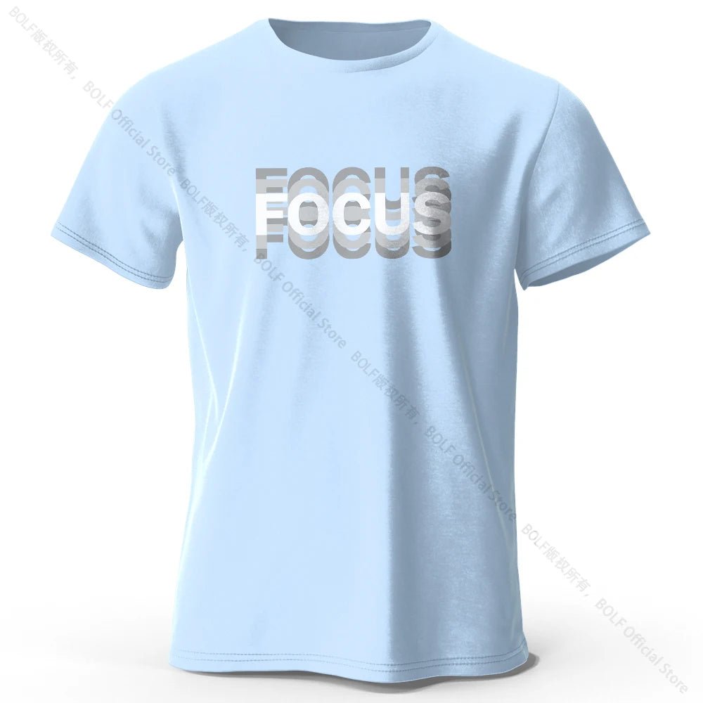 Focus Letter Minimalist Style 100% Cotton T-Shirt, Lightweight Round Neck Short Sleeve Tee, Perfect for Men & Women - FitHealthHavenFitHealthHavenFitHealthHaven14:1254Sky Blue;5:4182Sky BlueXXLFocus Letter Minimalist Style 100% Cotton T-Shirt, Lightweight Round Neck Short Sleeve Tee, Perfect for Men & Women