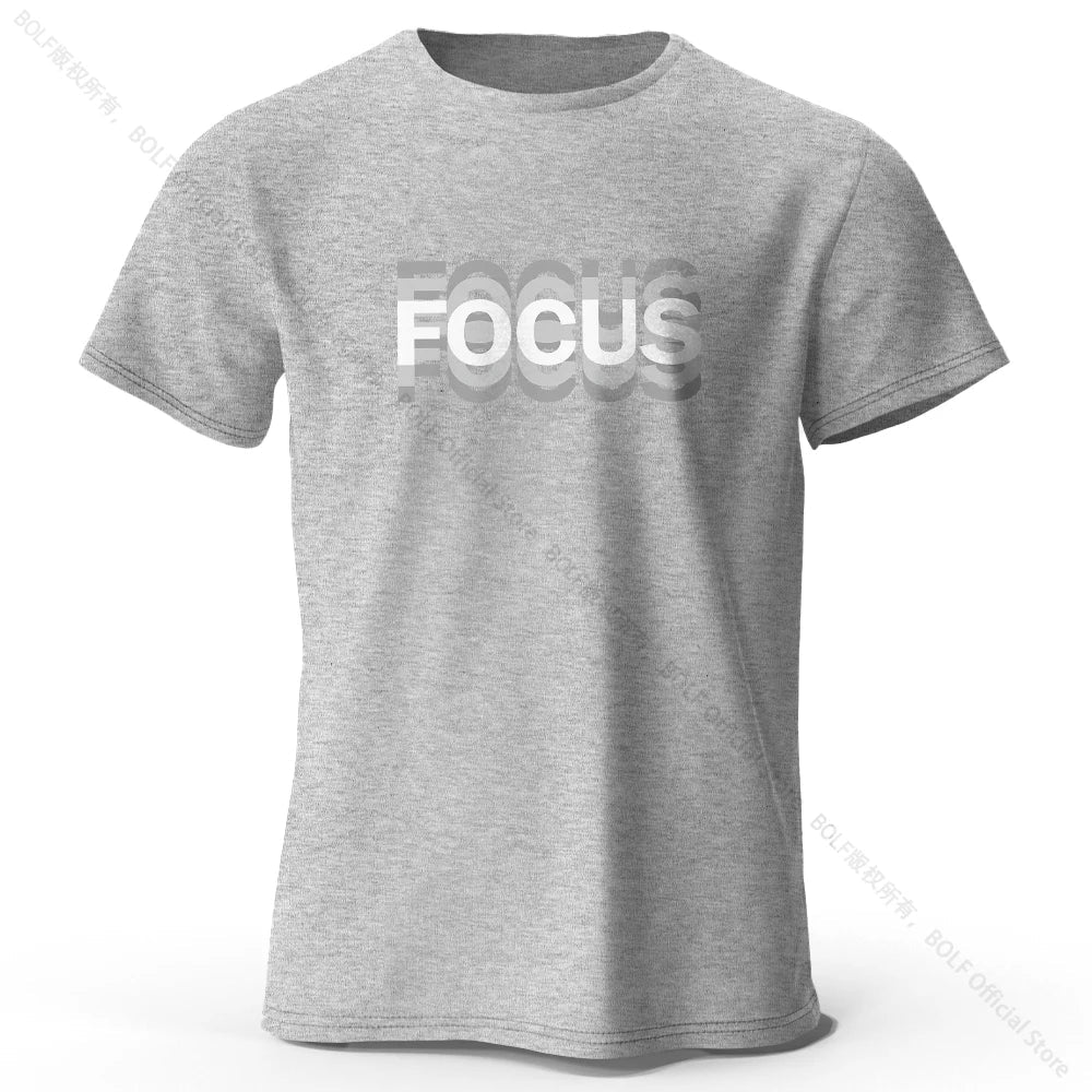 Focus Letter Minimalist Style 100% Cotton T-Shirt, Lightweight Round Neck Short Sleeve Tee, Perfect for Men & Women - FitHealthHavenFitHealthHavenFitHealthHaven14:691Gray;5:4182GrayXXLFocus Letter Minimalist Style 100% Cotton T-Shirt, Lightweight Round Neck Short Sleeve Tee, Perfect for Men & Women