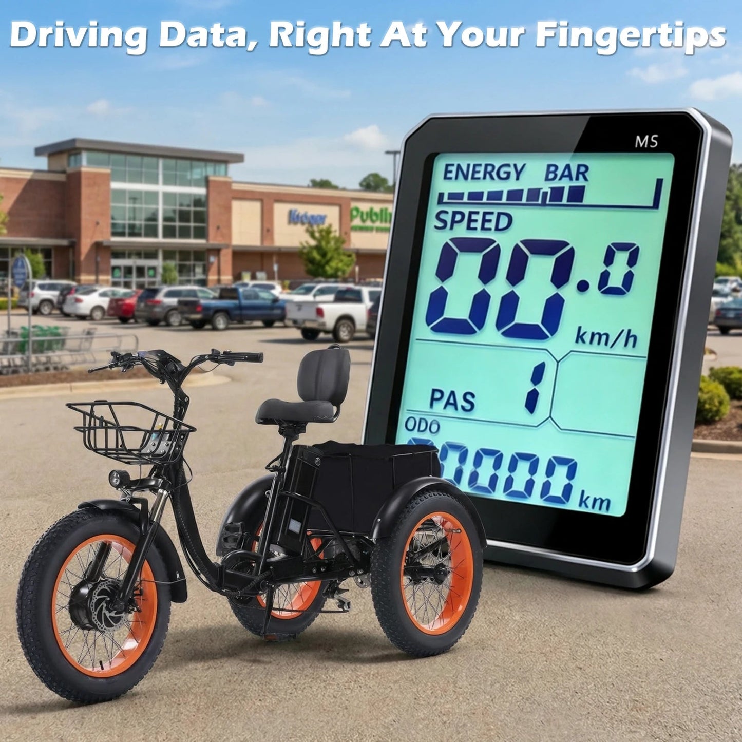 Foldable Electric Tricycle for Seniors | 500W 48V 15Ah Battery 50‑Mile Range | 20"×4" Fat Tires 7‑Speed Shimano 440lbs Cargo for Commuters - FitHealthHavenFitHealthHavenFitHealthHaven14:193;200007763:201336106blackUnited StatesFoldable Electric Tricycle for Seniors | 500W 48V 15Ah Battery 50‑Mile Range | 20"×4" Fat Tires 7‑Speed Shimano 440lbs Cargo for Commuters