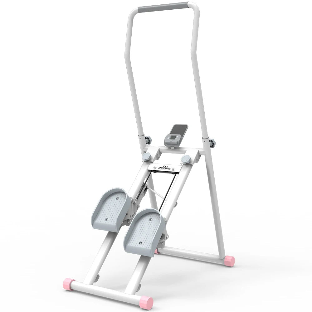 Foldable Stair Stepper for Home Gym, 6-Level Adjustable Handlebar Stair Climber with LCD Monitor, Adjustable Resistance Pedals, - FitHealthHavenFitHealthHavenFitHealthHaven14:771WHITE;200007763:201336106WHITEUnited StatesFoldable Stair Stepper for Home Gym, 6-Level Adjustable Handlebar Stair Climber with LCD Monitor, Adjustable Resistance Pedals,