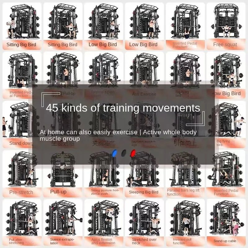 Gantry Rack Fitness Equipment Household Smith Machine Squat Push Rack Multi-Functional Set equipment Comprehensive Trainer - FitHealthHavenFitHealthHavenFitHealthHaven14:350853Luxury setLuxury setGantry Rack Fitness Equipment Household Smith Machine Squat Push Rack Multi-Functional Set equipment Comprehensive Trainer