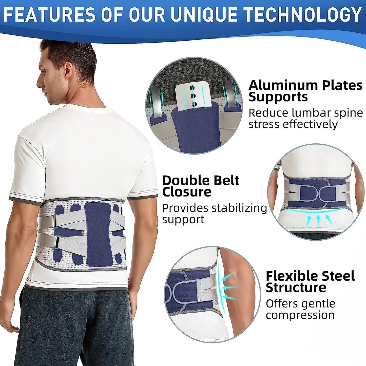 GETINFIT Waist Protector New Hot Pressure Breathable Adjustable Lumbar Support Fixed Belt Fitness Steel Plate Support Unisex - FitHealthHavenFitHealthHavenFitHealthHaven14:366Blue;5:4182BlueXXLGETINFIT Waist Protector New Hot Pressure Breathable Adjustable Lumbar Support Fixed Belt Fitness Steel Plate Support Unisex