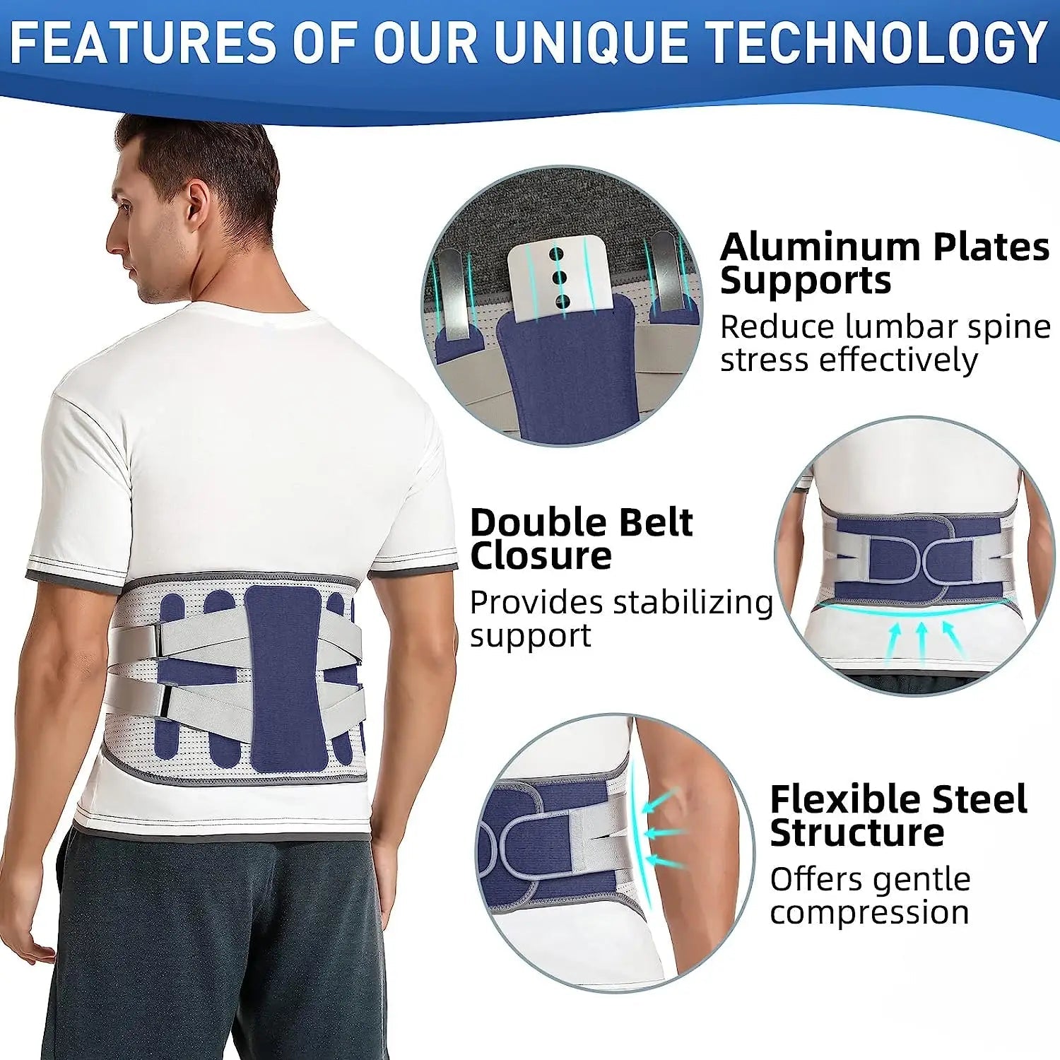 GETINFIT Waist Protector New Hot Pressure Breathable Adjustable Lumbar Support Fixed Belt Fitness Steel Plate Support Unisex - FitHealthHavenFitHealthHavenFitHealthHaven14:366Blue;5:4182BlueXXLGETINFIT Waist Protector New Hot Pressure Breathable Adjustable Lumbar Support Fixed Belt Fitness Steel Plate Support Unisex