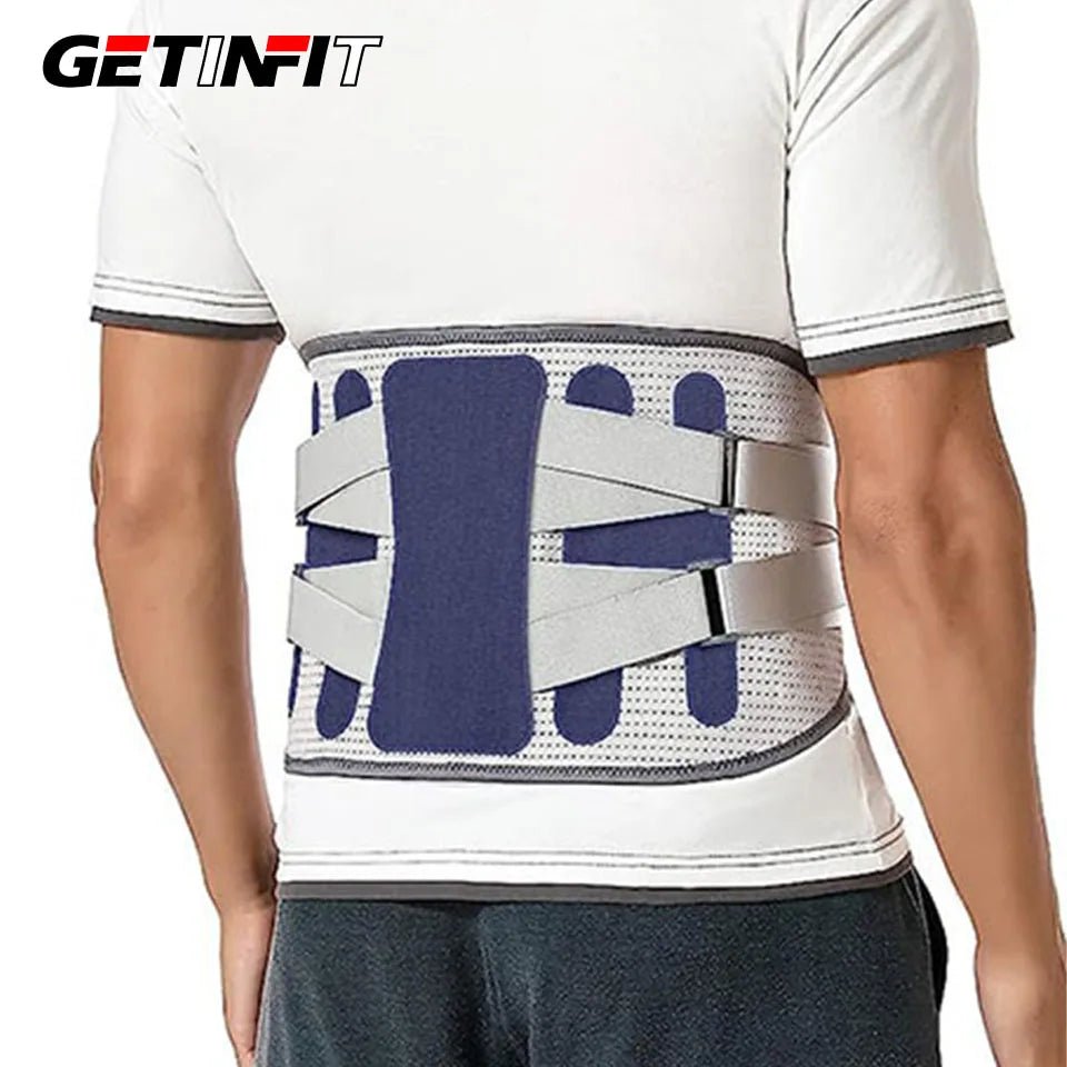 GETINFIT Waist Protector New Hot Pressure Breathable Adjustable Lumbar Support Fixed Belt Fitness Steel Plate Support Unisex - FitHealthHavenFitHealthHavenFitHealthHaven14:366Blue;5:4182BlueXXLGETINFIT Waist Protector New Hot Pressure Breathable Adjustable Lumbar Support Fixed Belt Fitness Steel Plate Support Unisex