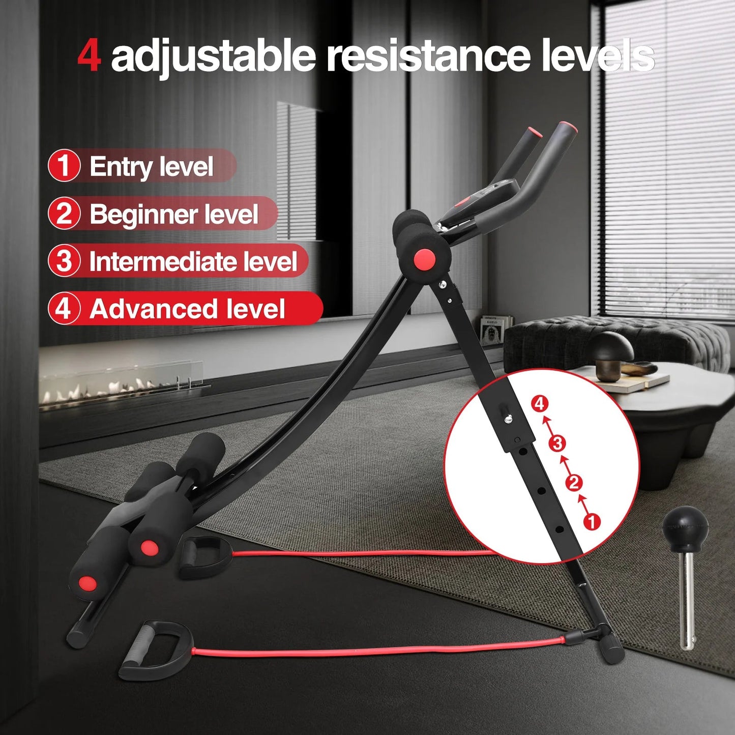 GIKPAL Foldable Ab Machine Ab Workout Equipment for Home Gym,Core & Abdominal Trainer Fitness Equipment Max 440lbs LCD Display - FitHealthHavenFitHealthHavenFitHealthHaven200007763:201336106United StatesGIKPAL Foldable Ab Machine Ab Workout Equipment for Home Gym,Core & Abdominal Trainer Fitness Equipment Max 440lbs LCD Display