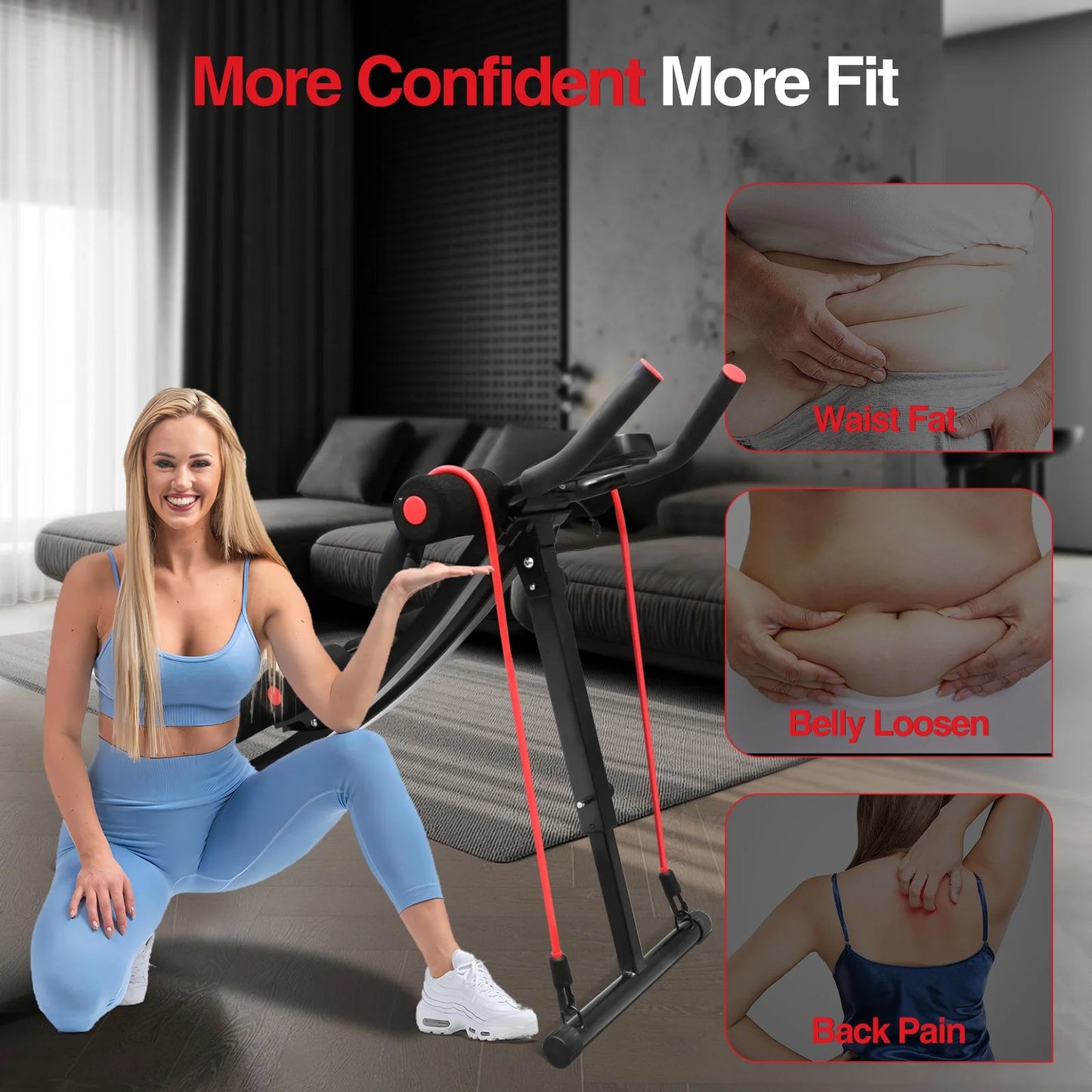 GIKPAL Foldable Ab Machine Ab Workout Equipment for Home Gym,Core & Abdominal Trainer Fitness Equipment Max 440lbs LCD Display - FitHealthHavenFitHealthHavenFitHealthHaven200007763:201336106United StatesGIKPAL Foldable Ab Machine Ab Workout Equipment for Home Gym,Core & Abdominal Trainer Fitness Equipment Max 440lbs LCD Display