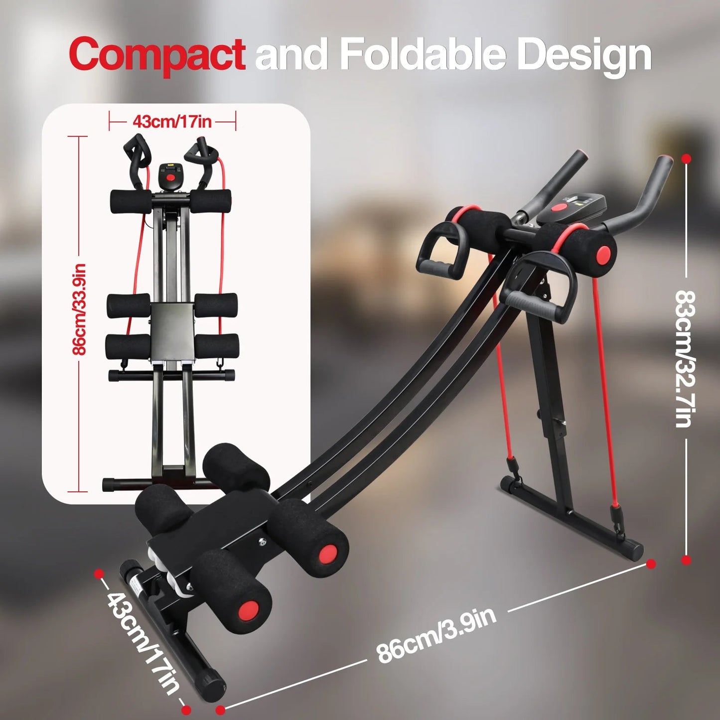 GIKPAL Foldable Ab Machine Ab Workout Equipment for Home Gym,Core & Abdominal Trainer Fitness Equipment Max 440lbs LCD Display - FitHealthHavenFitHealthHavenFitHealthHaven200007763:201336106United StatesGIKPAL Foldable Ab Machine Ab Workout Equipment for Home Gym,Core & Abdominal Trainer Fitness Equipment Max 440lbs LCD Display