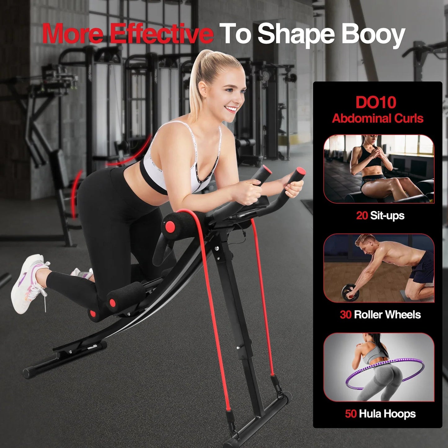 GIKPAL Foldable Ab Machine Ab Workout Equipment for Home Gym,Core & Abdominal Trainer Fitness Equipment Max 440lbs LCD Display - FitHealthHavenFitHealthHavenFitHealthHaven200007763:201336106United StatesGIKPAL Foldable Ab Machine Ab Workout Equipment for Home Gym,Core & Abdominal Trainer Fitness Equipment Max 440lbs LCD Display