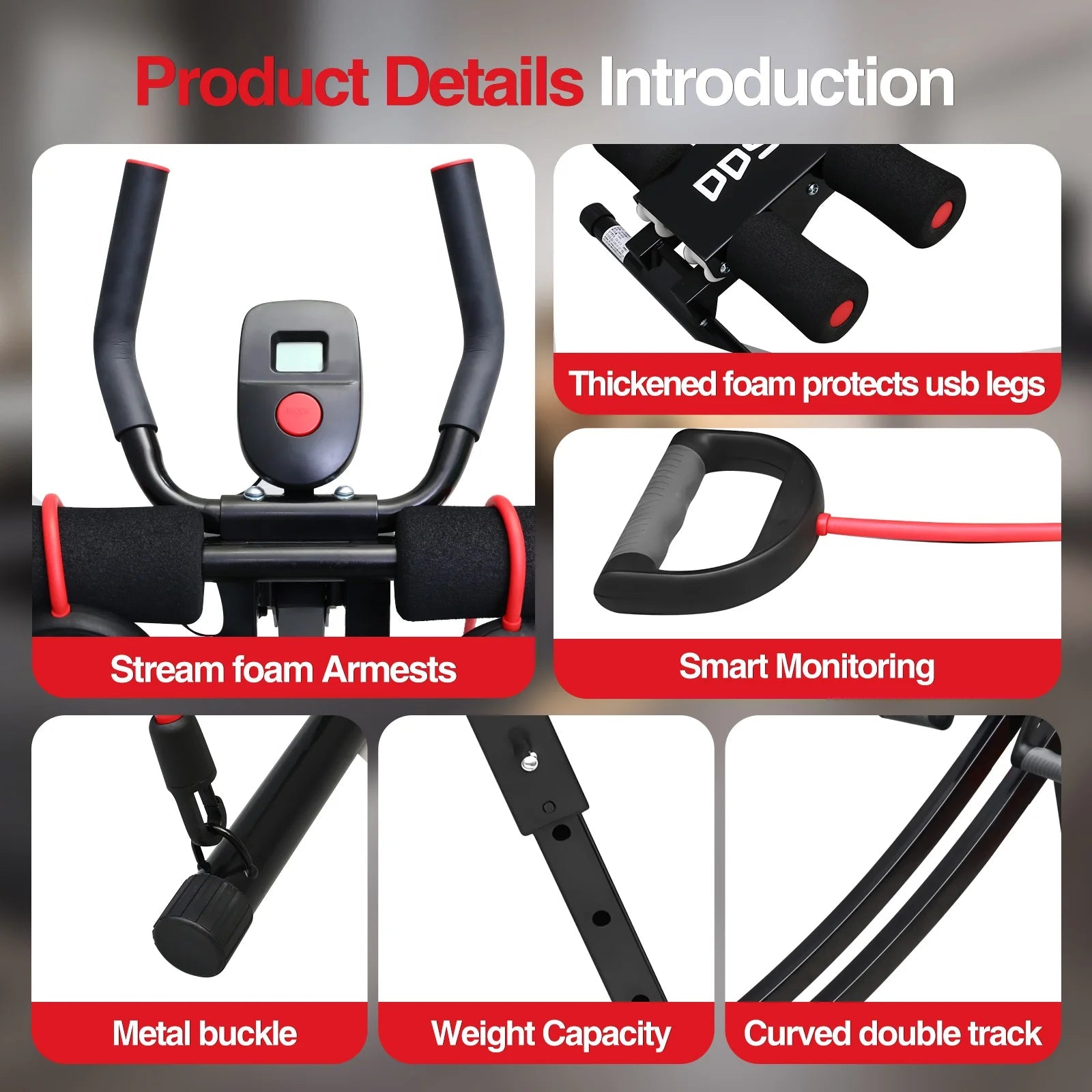 GIKPAL Foldable Ab Machine Ab Workout Equipment for Home Gym,Core & Abdominal Trainer Fitness Equipment Max 440lbs LCD Display - FitHealthHavenFitHealthHavenFitHealthHaven200007763:201336106United StatesGIKPAL Foldable Ab Machine Ab Workout Equipment for Home Gym,Core & Abdominal Trainer Fitness Equipment Max 440lbs LCD Display