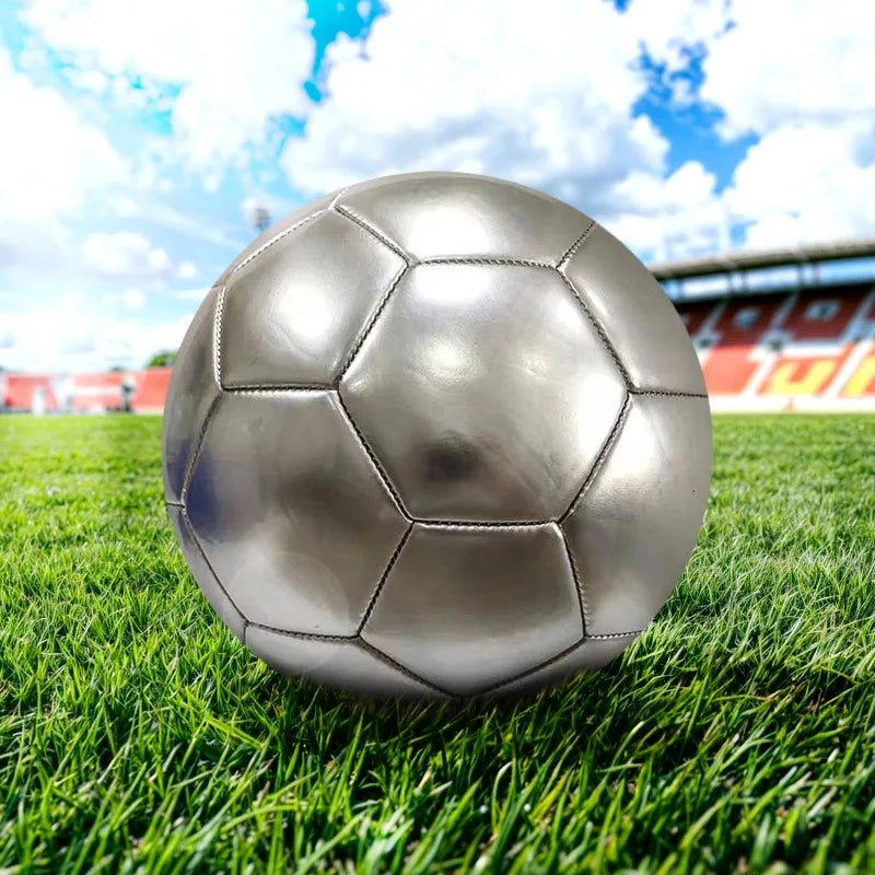 Golden silver Football Soccer Balls Official Size 5 PVC Football Team Training Footy Ball Outdoor Match Game Football Training - FitHealthHavenFitHealthHavenFitHealthHaven14:350853SilverSilverGolden silver Football Soccer Balls Official Size 5 PVC Football Team Training Footy Ball Outdoor Match Game Football Training