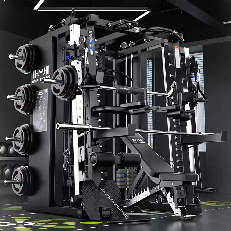 GYM Commercial Smith Machine Whole Set With 100kg Weight Plates With Fitness Bench Door To Door Seller Pay Tax - FitHealthHavenFitHealthHavenFitHealthHaven14:193;200007763:201336100blackChina MainlandGYM Commercial Smith Machine Whole Set With 100kg Weight Plates With Fitness Bench Door To Door Seller Pay Tax