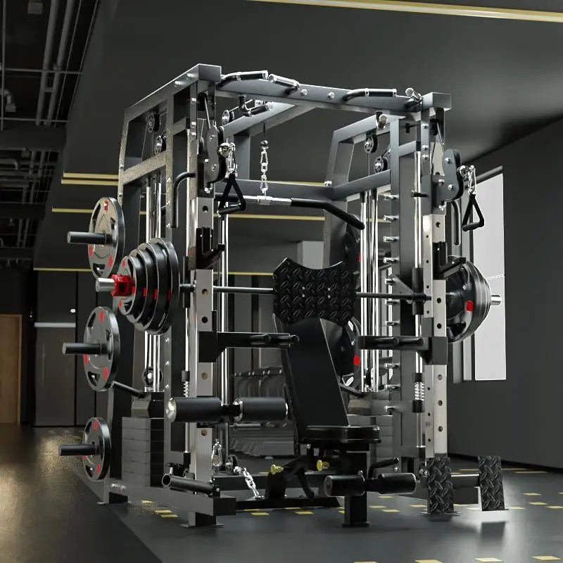 GYM Commercial Smith Machine Whole Set With 100kg Weight Plates With Fitness Bench Door To Door Seller Pay Tax - FitHealthHavenFitHealthHavenFitHealthHaven14:193;200007763:201336100blackChina MainlandGYM Commercial Smith Machine Whole Set With 100kg Weight Plates With Fitness Bench Door To Door Seller Pay Tax