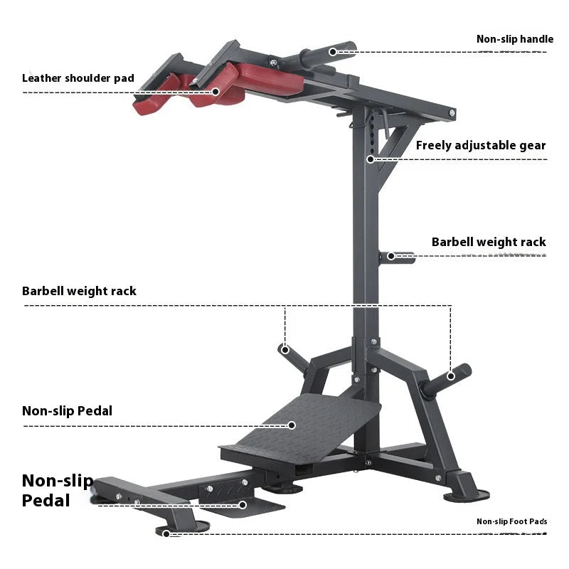 Hak Squat Machine Gym Commercial Trainer Home Heavy Weight Hip Lifting Machine Leg Equipment - FitHealthHavenFitHealthHavenFitHealthHaven<none>Hak Squat Machine Gym Commercial Trainer Home Heavy Weight Hip Lifting Machine Leg Equipment