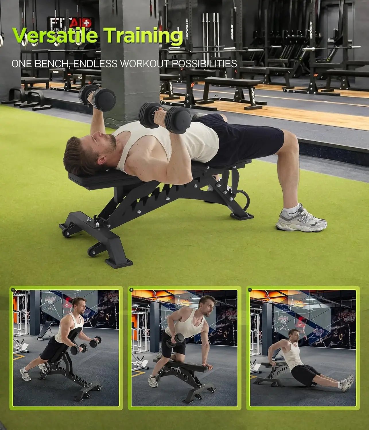 Heavy Duty Weight Bench 1000LB Capacity Adjustable FID Workout Bench Weight Lifting Bench Press for Gym and Home Gym - FitHealthHavenFitHealthHavenFitHealthHaven14:29BLACK;200007763:201336106BLACKUnited StatesHeavy Duty Weight Bench 1000LB Capacity Adjustable FID Workout Bench Weight Lifting Bench Press for Gym and Home Gym