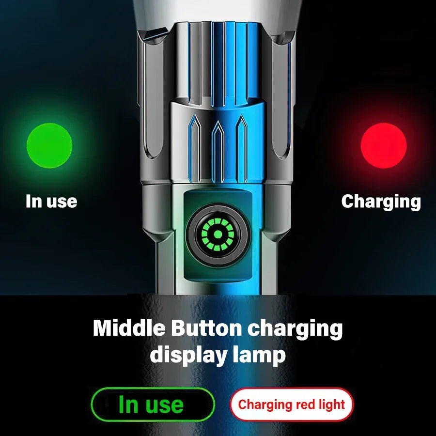 High Strong Power Led Flashlights 2000LM Tactical Torch with Display Light USB Charging Camping Fishing Emergency Zoom Lantern - FitHealthHavenFitHealthHavenFitHealthHaven136:200002572P200 2PCSP200 2PCSHigh Strong Power Led Flashlights 2000LM Tactical Torch with Display Light USB Charging Camping Fishing Emergency Zoom Lantern
