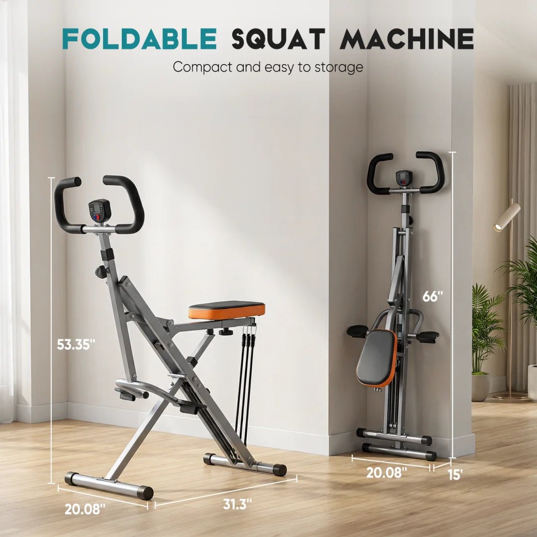 Home Squat Machine, A 330-pound Weight-bearing Lower Body Exercise Equipment With Adjustable Resistance, Foldable Fitness Machine - FitHealthHavenFitHealthHavenFitHealthHaven200007763:201336106United StatesHome Squat Machine, A 330-pound Weight-bearing Lower Body Exercise Equipment With Adjustable Resistance, Foldable Fitness Machine