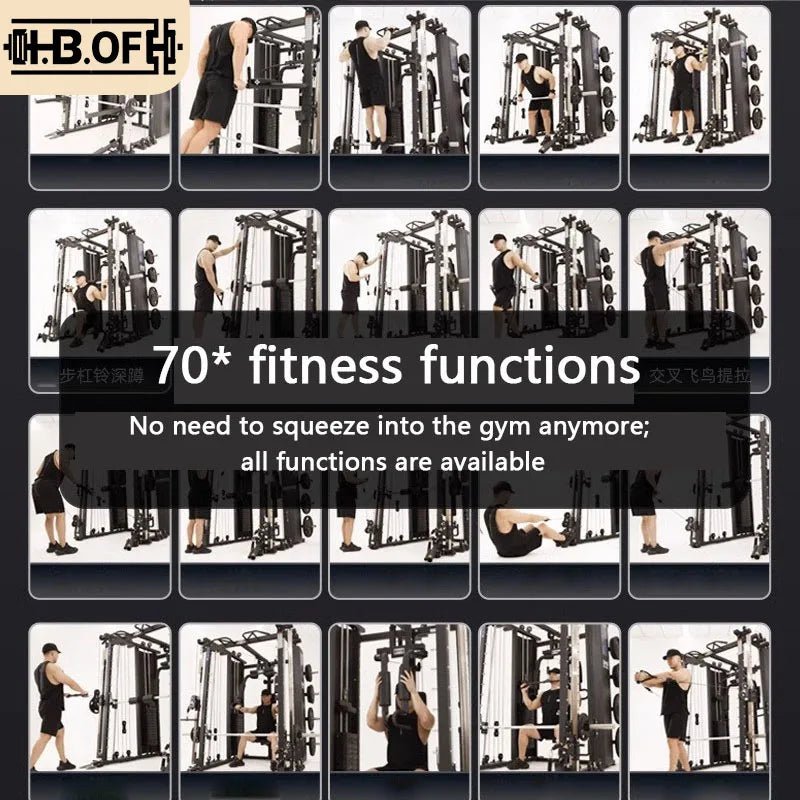 Household Multifunctional Squat Frame Set With Stainless Steel Weights Chair And Barbell Plates Commercial Gantry Smith Machine - FitHealthHavenFitHealthHavenFitHealthHaven14:193setsetHousehold Multifunctional Squat Frame Set With Stainless Steel Weights Chair And Barbell Plates Commercial Gantry Smith Machine