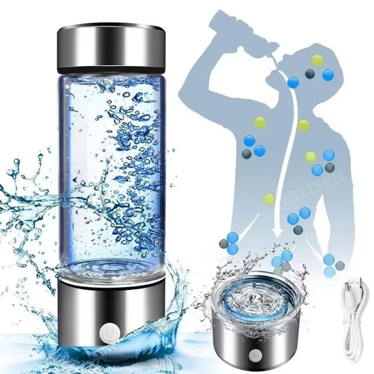 Hydrogen-Rich Water Cup Portable Electric Hydrogen Rich Water Generator Bottle Titanium Quality Filter Healthcare Water Cup USB - FitHealthHavenFitHealthHavenFitHealthHaven14:350853SilverHydrogen-Rich Water Cup Portable Electric Hydrogen Rich Water Generator Bottle Titanium Quality Filter Healthcare Water Cup USB