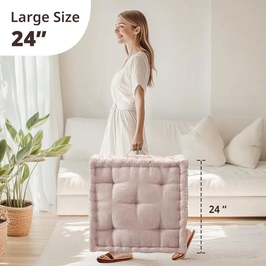 Intelligent Design Large Floor Pillow for Adults Yoga or Meditation Cushion with Handle, Floor Cushion for Board Games, - FitHealthHavenFitHealthHavenFitHealthHaven200007763:201336106United StatesIntelligent Design Large Floor Pillow for Adults Yoga or Meditation Cushion with Handle, Floor Cushion for Board Games,