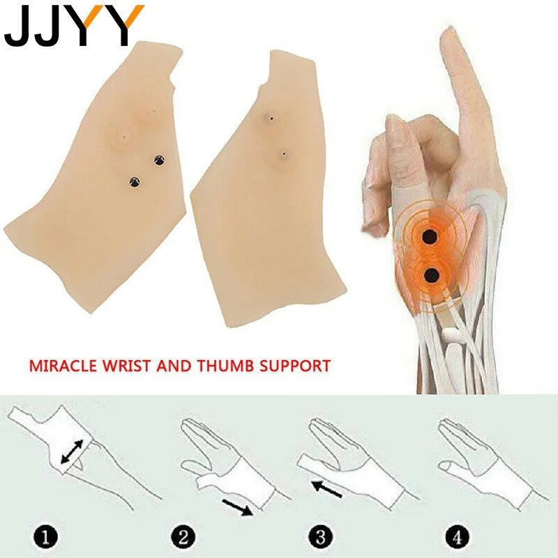 JJYY 1PC Magnetic Therapy Wrist Hand Thumb Support Gloves Silicone Gel Arthritis Pressure Corrector Massage Pain Relief Gloves - FitHealthHavenFitHealthHavenFitHealthHaven14:200006154BeigeBeigeJJYY 1PC Magnetic Therapy Wrist Hand Thumb Support Gloves Silicone Gel Arthritis Pressure Corrector Massage Pain Relief Gloves