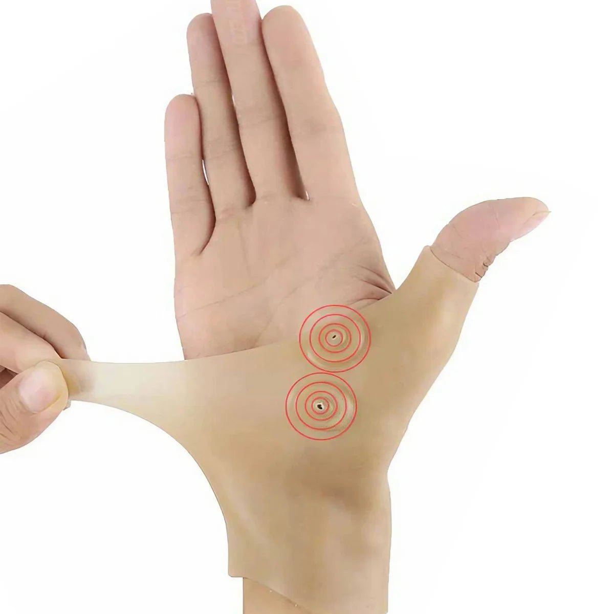 JJYY 1PC Magnetic Therapy Wrist Hand Thumb Support Gloves Silicone Gel Arthritis Pressure Corrector Massage Pain Relief Gloves - FitHealthHavenFitHealthHavenFitHealthHaven14:200006154BeigeBeigeJJYY 1PC Magnetic Therapy Wrist Hand Thumb Support Gloves Silicone Gel Arthritis Pressure Corrector Massage Pain Relief Gloves