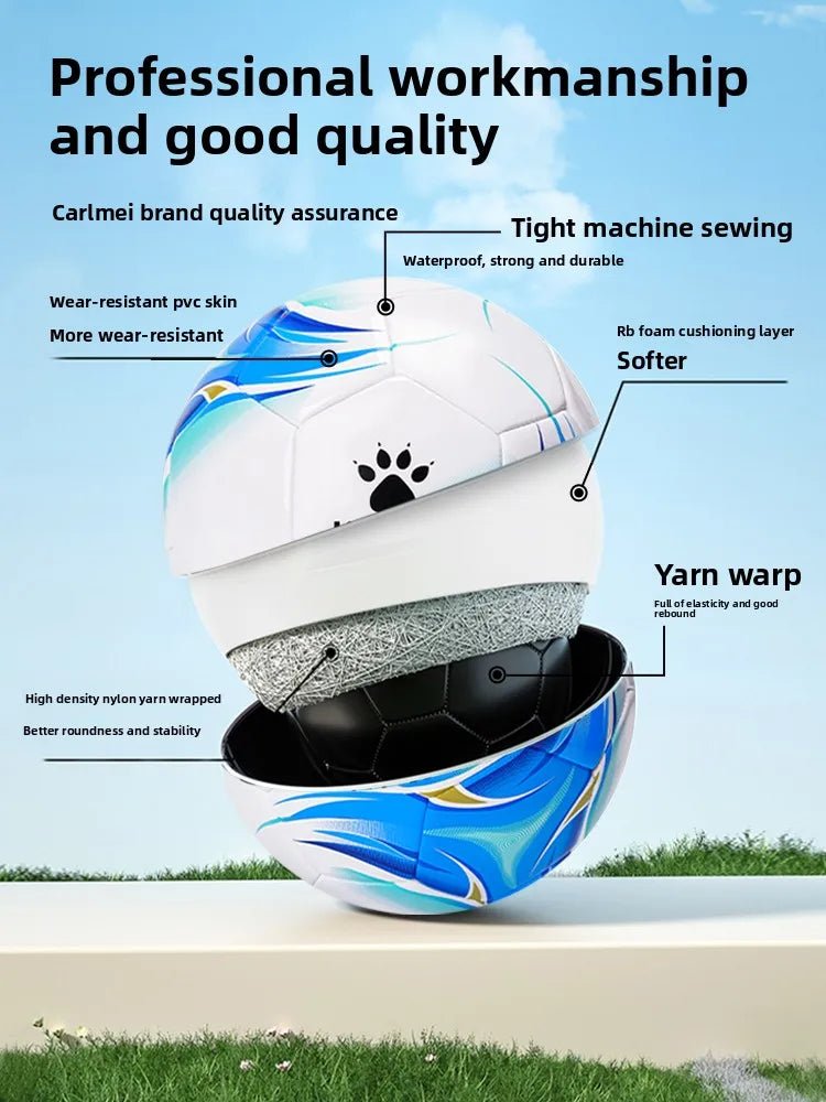 Kelme Standard 5 Soccer Ball School Soccer Ball Wear-resistant Soccer Ball Elastic Indoor High Elasticity Soccer Ball - FitHealthHavenFitHealthHavenFitHealthHaven14:10white redwhite redKelme Standard 5 Soccer Ball School Soccer Ball Wear-resistant Soccer Ball Elastic Indoor High Elasticity Soccer Ball