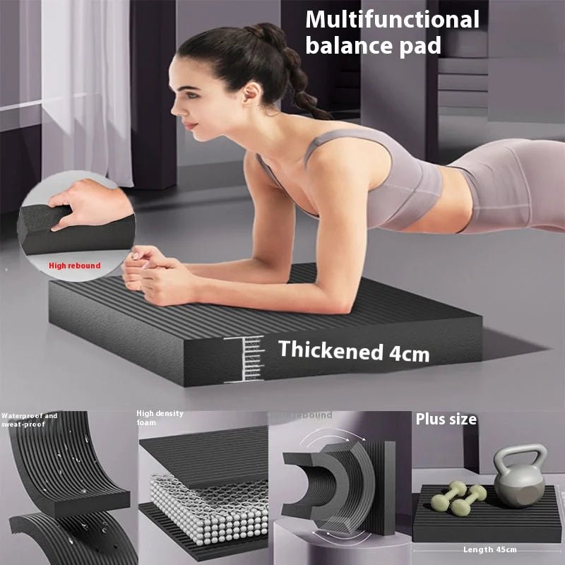 Large Yoga Balance Mat Non Slip Thick Yoga Mat Accessories for Yoga and Pilates Core Balance and Strength Stability Training - FitHealthHavenFitHealthHavenFitHealthHaven14:3654584cm-purple4cm-purpleLarge Yoga Balance Mat Non Slip Thick Yoga Mat Accessories for Yoga and Pilates Core Balance and Strength Stability Training