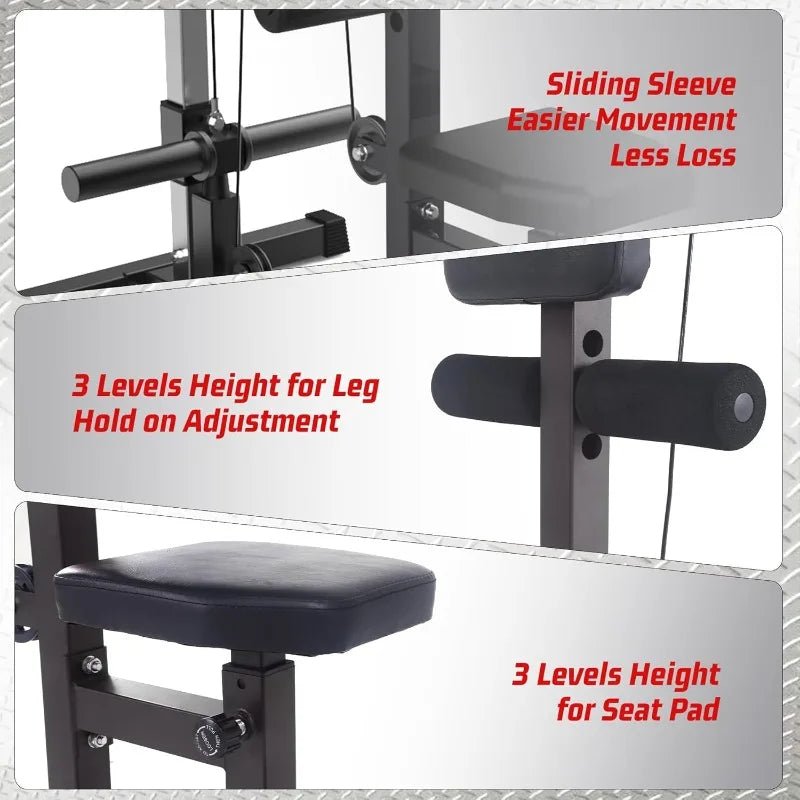 LAT Pulldown Machine, Multi-Functional Cable Machine with High Low Pulley Station, Row Cable Machine Home Gym Leg Support - FitHealthHavenFitHealthHavenFitHealthHaven200007763:201336106United StatesLAT Pulldown Machine, Multi-Functional Cable Machine with High Low Pulley Station, Row Cable Machine Home Gym Leg Support