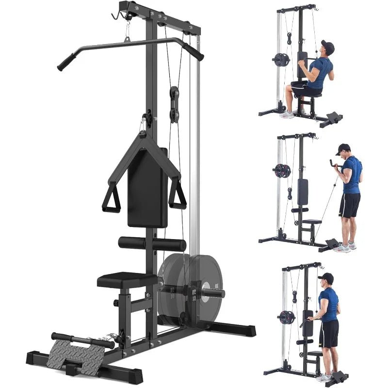 LAT Pulldown Machine, Multi-Functional Cable Machine with High Low Pulley Station, Row Cable Machine Home Gym Leg Support - FitHealthHavenFitHealthHavenFitHealthHaven200007763:201336106United StatesLAT Pulldown Machine, Multi-Functional Cable Machine with High Low Pulley Station, Row Cable Machine Home Gym Leg Support