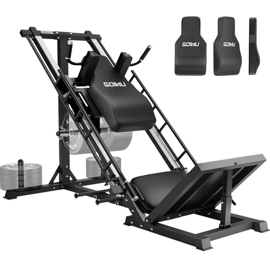 Leg Press Hack Squat Machine with Back Support Cushion, 3 in 1 Adjustable Leg Press Machine with Quad Track Roller, Customized - FitHealthHavenFitHealthHavenFitHealthHaven14:10;200007763:201336106RedUnited StatesLeg Press Hack Squat Machine with Back Support Cushion, 3 in 1 Adjustable Leg Press Machine with Quad Track Roller, Customized