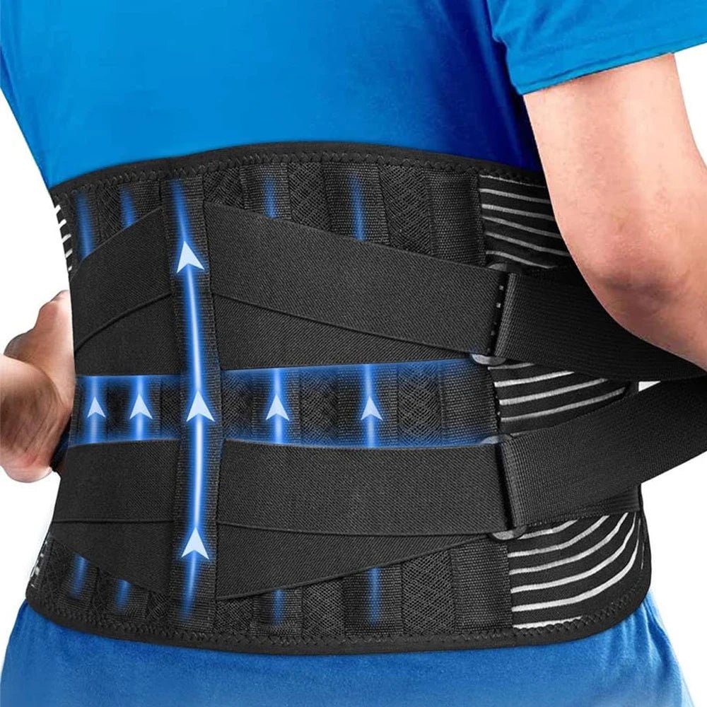 Lumbar Pad Back Support Elastic Double Compression Belt for Lower Back Pain Relief,Scoliosis,Herniated Disc,Sciatica Men Women - FitHealthHavenFitHealthHavenFitHealthHaven14:29Style A;5:100014065XL-waist 100-120cmStyle AXL-waist 100-120cmLumbar Pad Back Support Elastic Double Compression Belt for Lower Back Pain Relief,Scoliosis,Herniated Disc,Sciatica Men Women