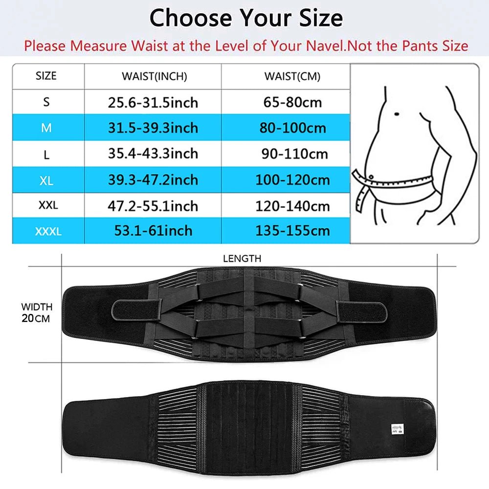Lumbar Pad Back Support Elastic Double Compression Belt for Lower Back Pain Relief,Scoliosis,Herniated Disc,Sciatica Men Women - FitHealthHavenFitHealthHavenFitHealthHaven14:366Style B;5:100014064S for waist 60-80cmStyle BS for waist 60-80cmLumbar Pad Back Support Elastic Double Compression Belt for Lower Back Pain Relief,Scoliosis,Herniated Disc,Sciatica Men Women