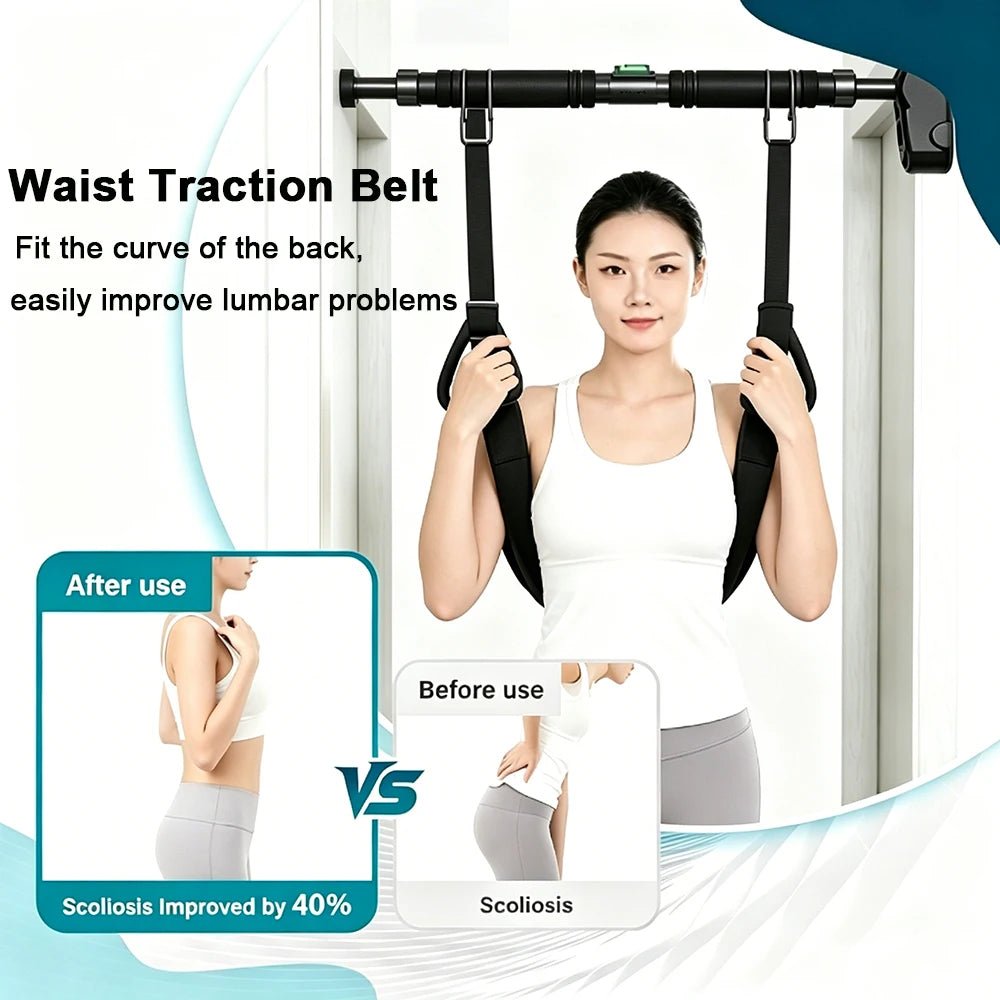 Lumbar Traction Belt Portable Hanging Traction Belt Waist Support Household Spinal Back Stretching Device for Lower Back Pain - FitHealthHavenFitHealthHavenFitHealthHaven14:691GrayGrayLumbar Traction Belt Portable Hanging Traction Belt Waist Support Household Spinal Back Stretching Device for Lower Back Pain